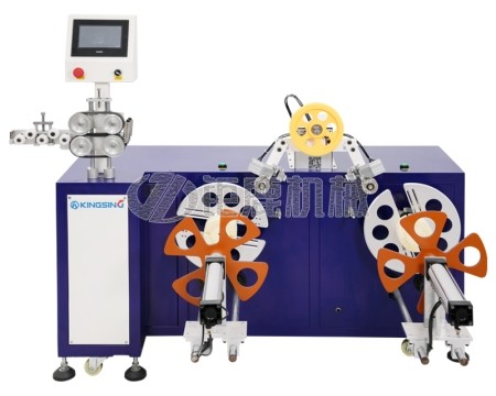 双工位计米绕线扎线机